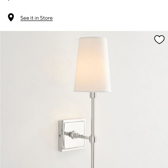 Pearson shade Wall Sconce polished nickel